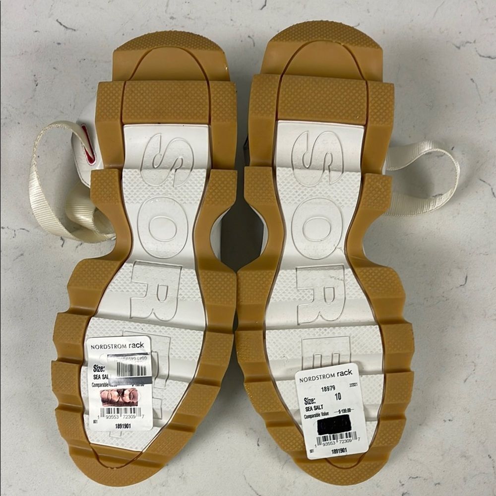 SOREL KINETIC™ WOMEN'S WEDGE SANDAL Size 10 Sea Salt - Picture 14 of 16